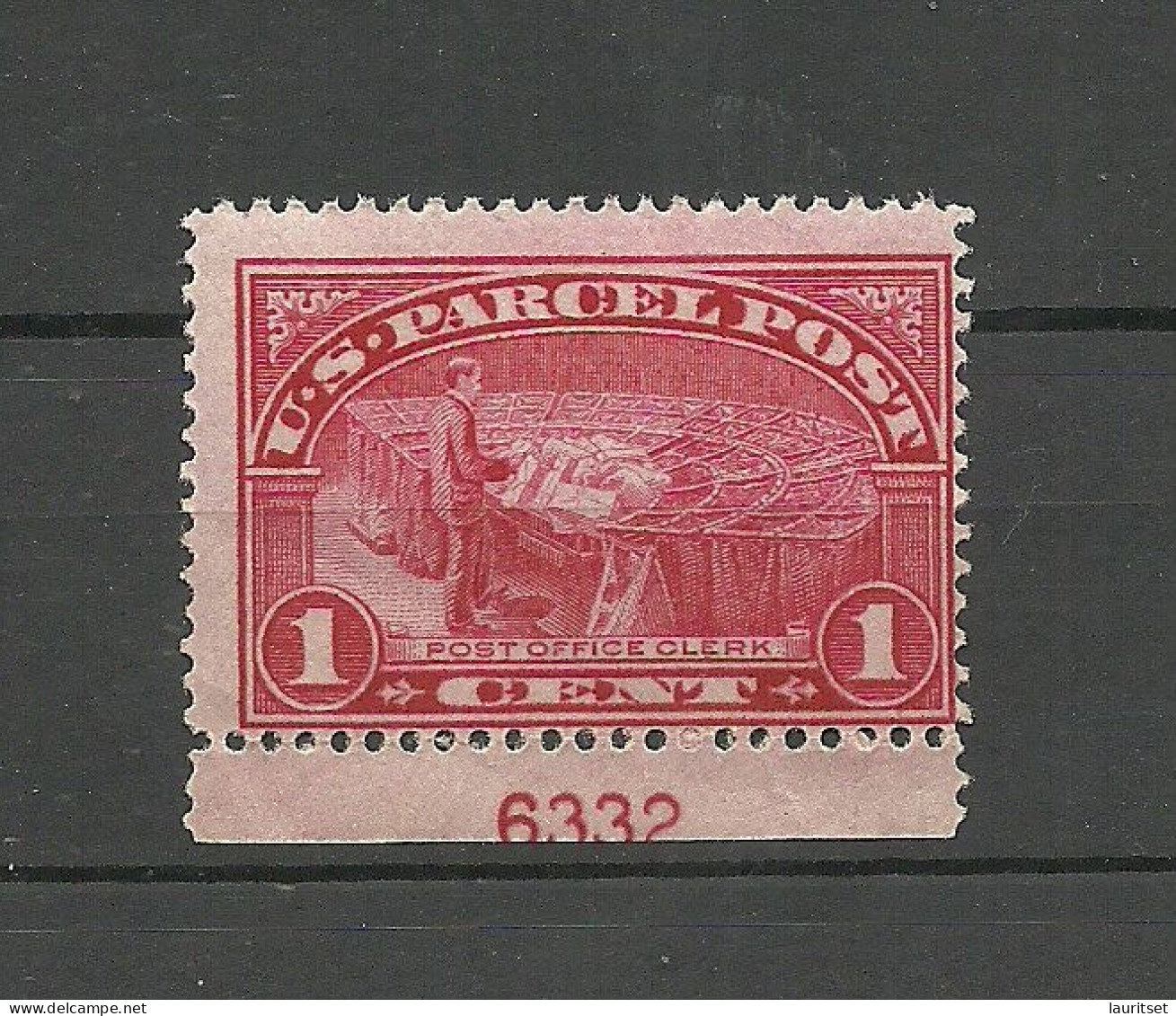 USA Postage 1912 Michel 1 Paketmarke Packet Stamp MNH Parcel Post - Colis