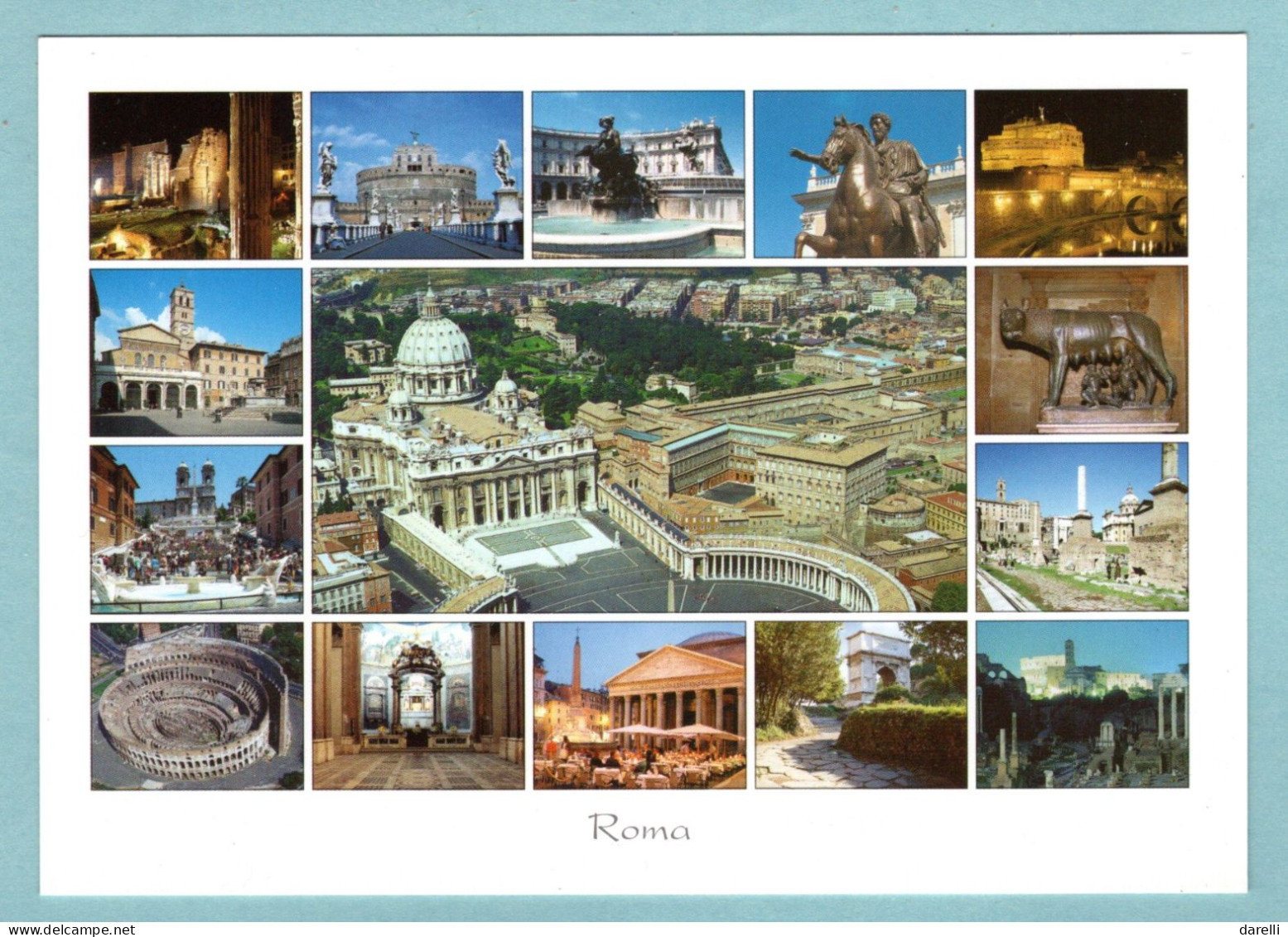 CP Italia -  Roma -- Italie - Rome Multivues - Multi-vues, Vues Panoramiques