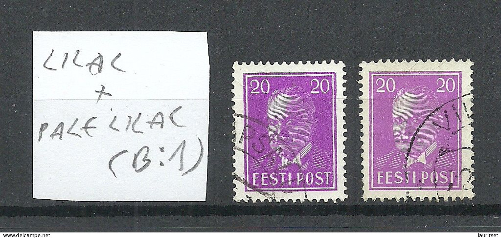 Estland Estonia 1936 Michel 118 - Color Shades, O - Estland