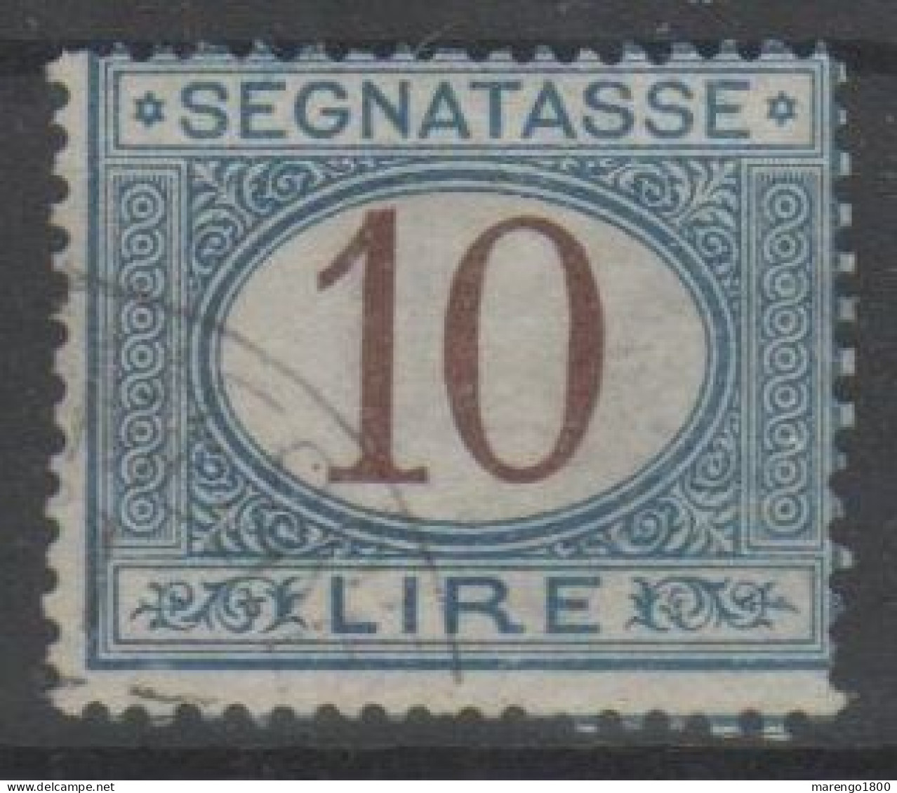 ITALIA 1874 - Segnatasse 10 L. - Impuestos