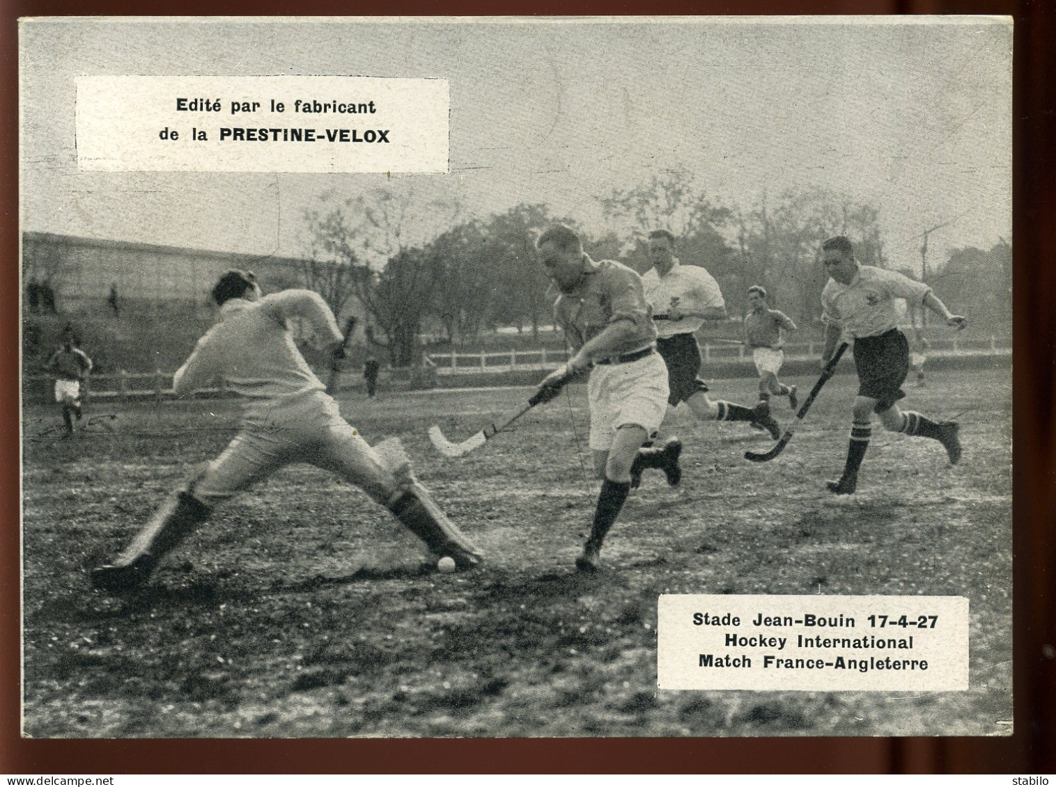 HOCKEY - STADE JEAN BOUIN 1927 - MATCH FRANCE - ANGLETERRE - Other & Unclassified