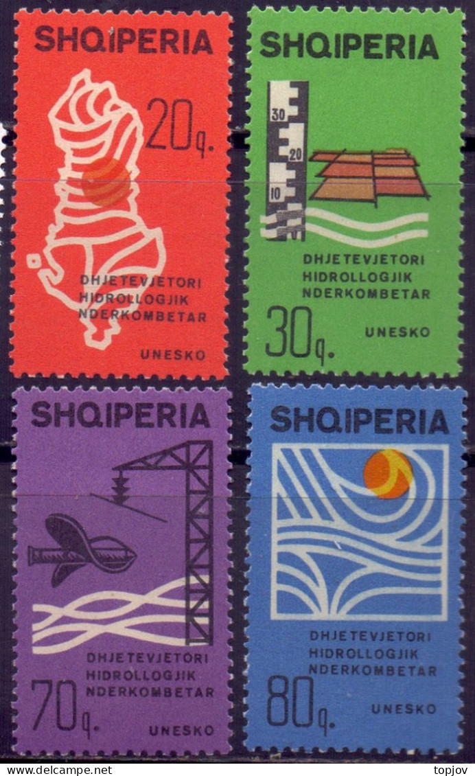 ALBANIA - UNESCO  MAPS  HIDROLOGY - **MNH - 1966 - UNESCO