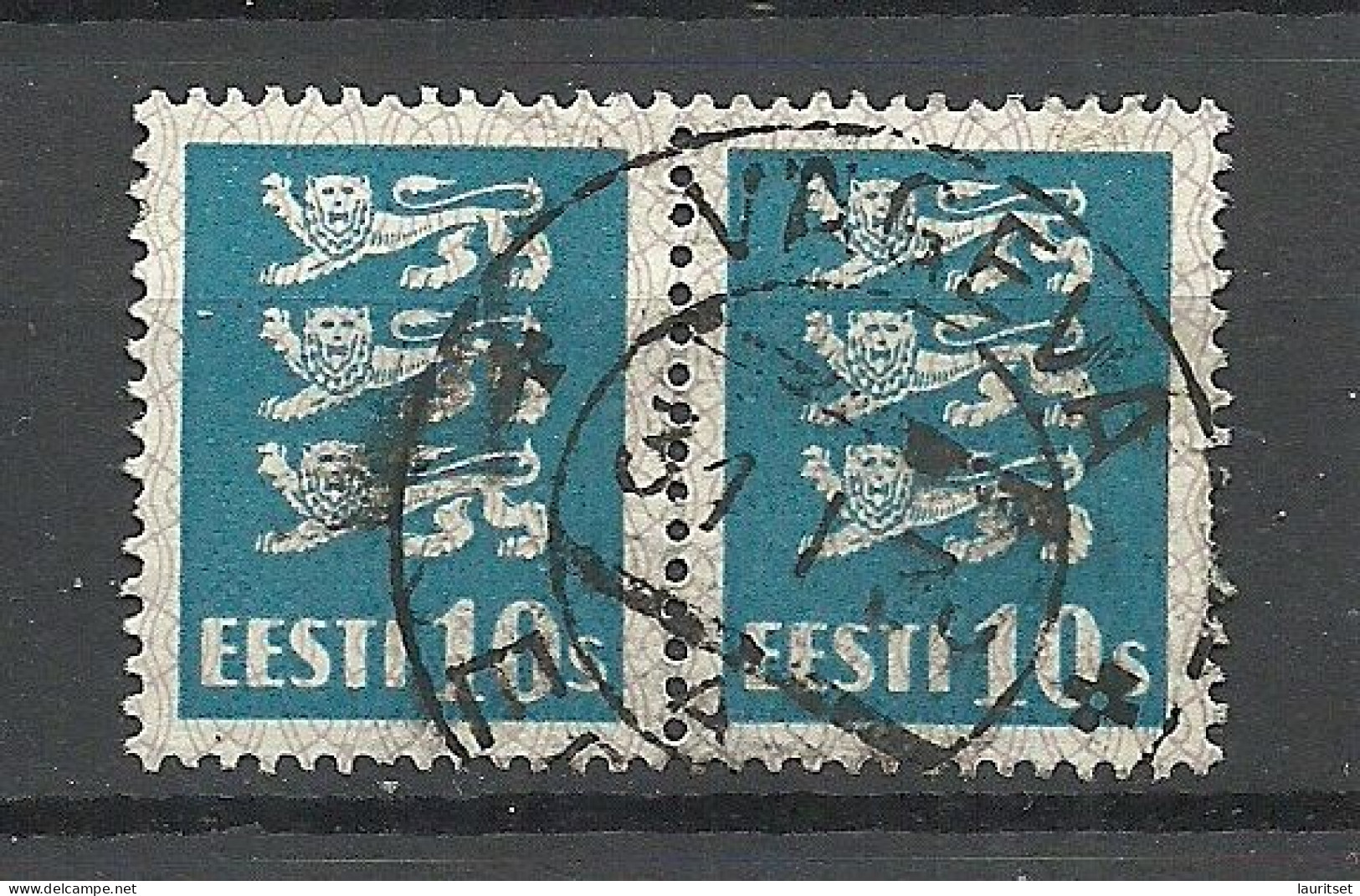 ESTLAND ESTONIA 1930 O VÄGEVA Michel 79 As Pair - Estland