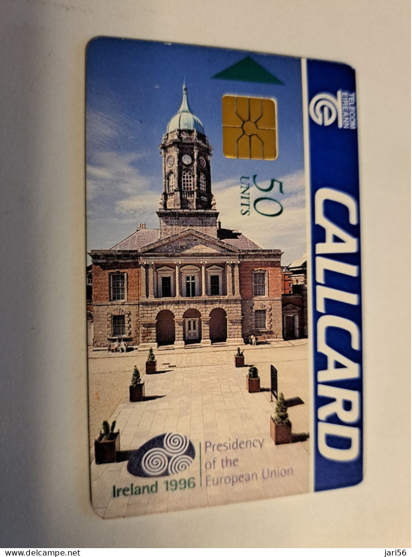 IRELAND /IERLANDE   CHIPCARD 50  UNITS / PRESIDENCY OF THE EUROPEAN UNION  IRELAND 1996     USED CARD    ** 16265** - Irland