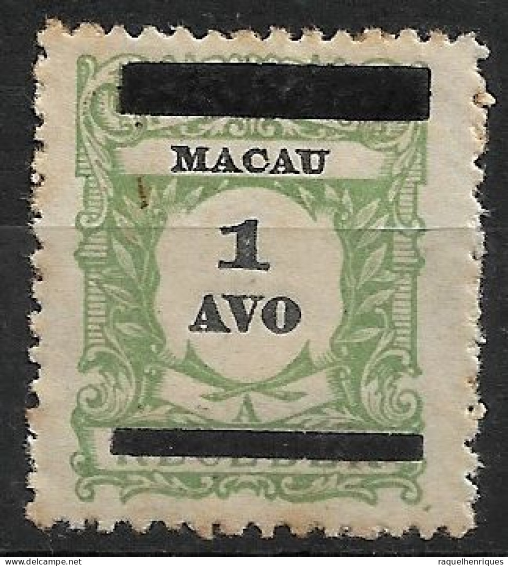 MACAU 1910 POSTAGE DUE OVERPRINTED MH (NP#70-P12-L3) - Unused Stamps