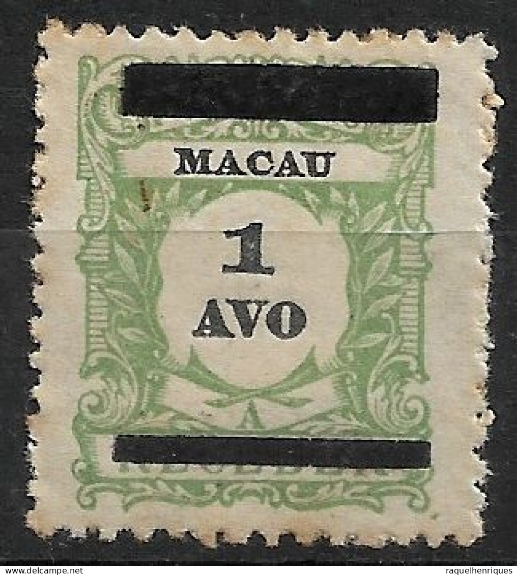 MACAU 1910 POSTAGE DUE OVERPRINTED MH (NP#70-P12-L3) - Neufs