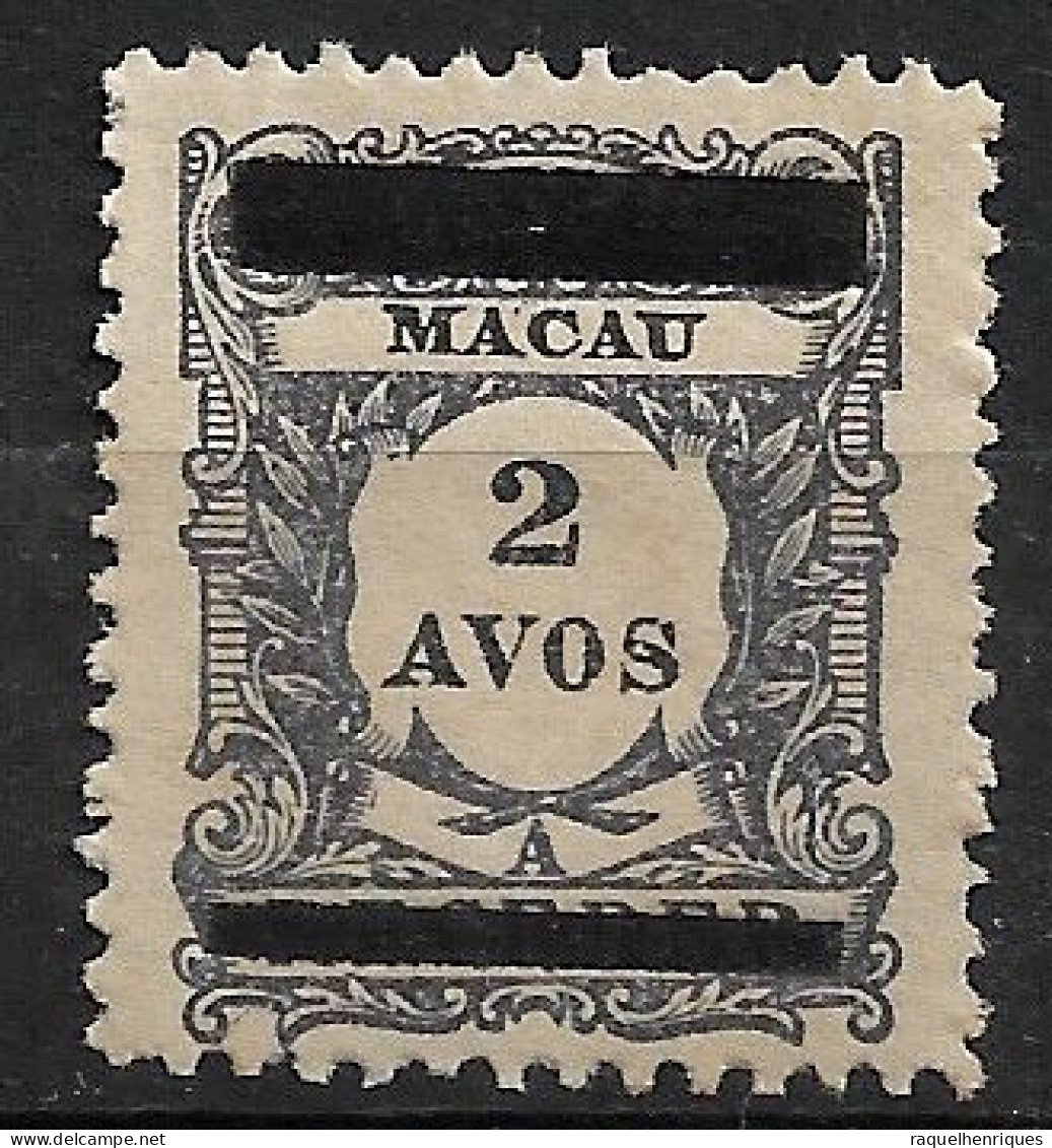 MACAU 1910 POSTAGE DUE OVERPRINTED MH (NP#70-P12-L4) - Unused Stamps