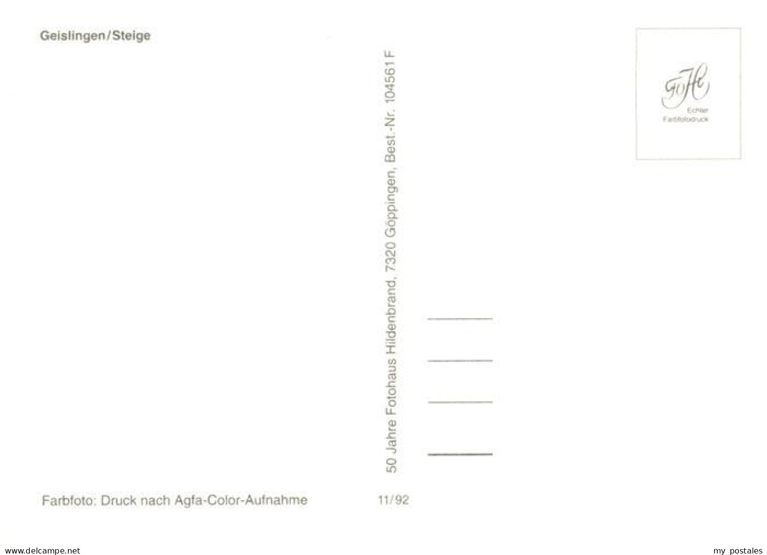 73877822 Geislingen  Steige Fussgaengerzone  - Geislingen