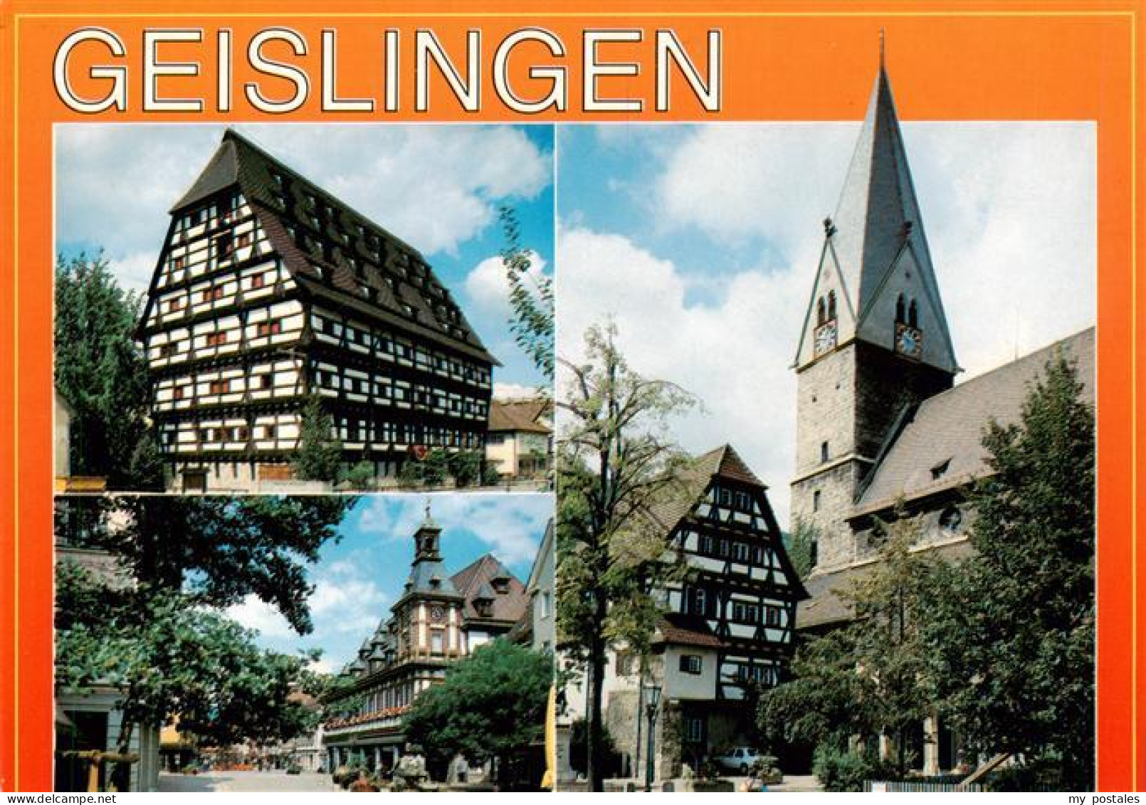 73877788 Geislingen  Steige Fachwerkhaus Kirche Ortspartie  - Geislingen