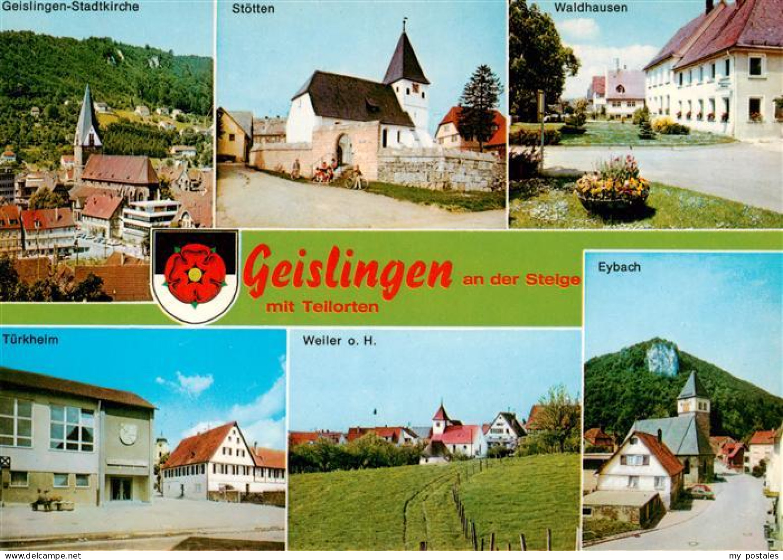 73877786 Geislingen  Steige Stadtkirche Stoetten Waldhausen Tuerkheim Weiler Eyb - Geislingen