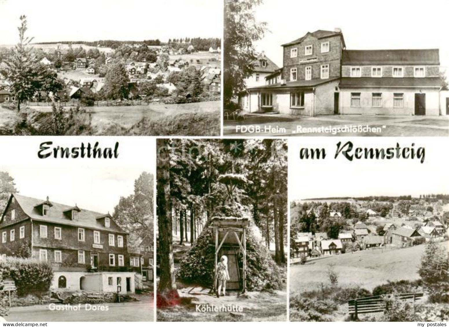 73842581 Ernstthal Rennsteig Panorama FDGB Heim Rennsteigschloesschen Gasthof Do - Lauscha