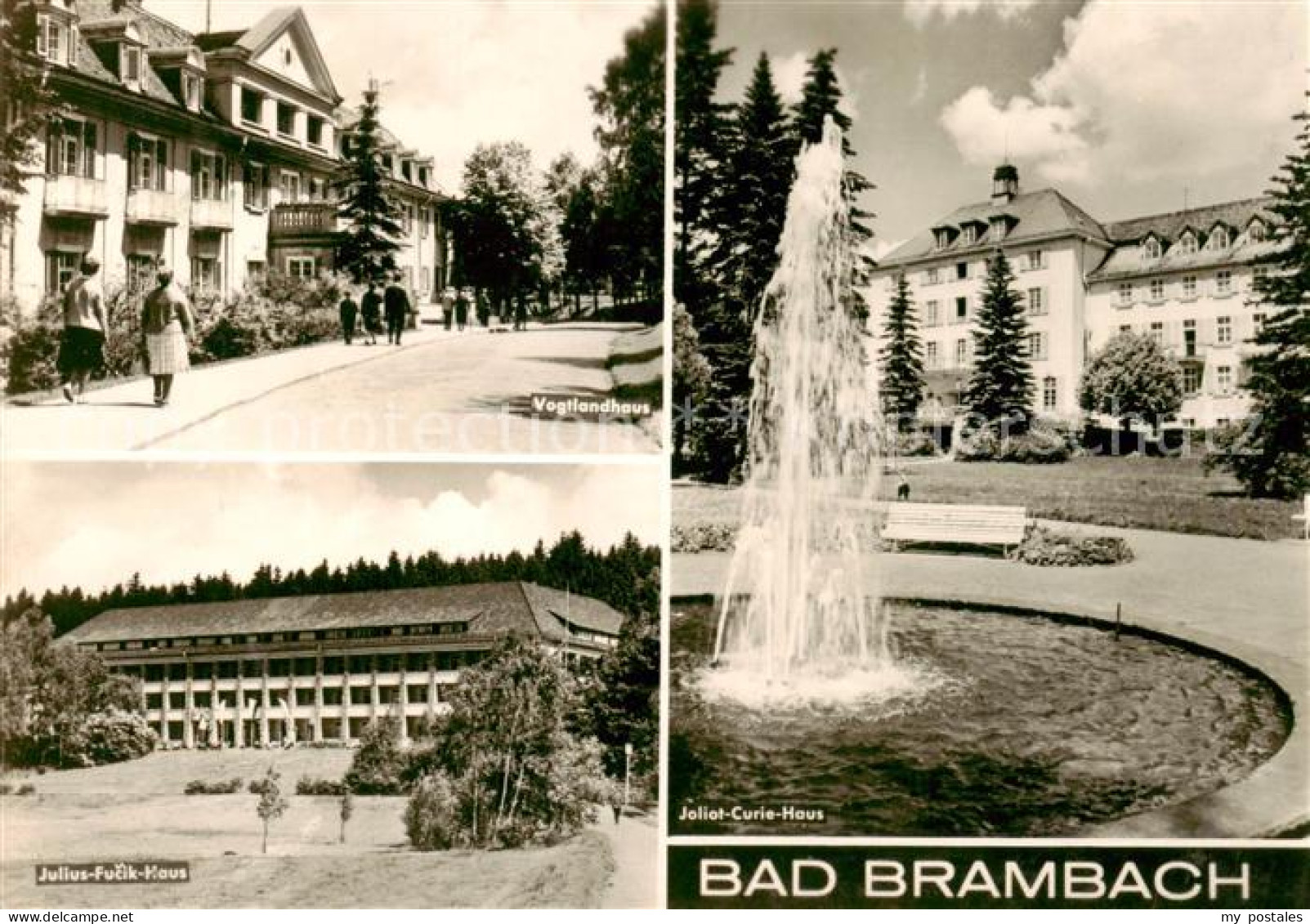 73842550 Bad Brambach Vogtlandhaus Julius Fucik Haus Joliot Curie Haus Bad Bramb - Bad Brambach