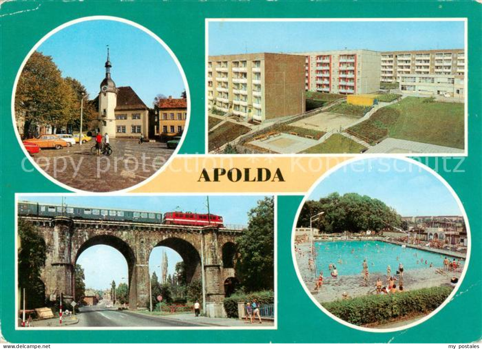 73842547 Apolda Markt Neubaugebiet Viadukt Freibad Apolda - Apolda