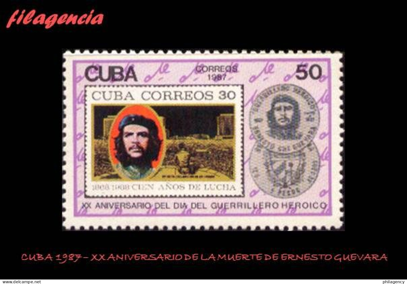 CUBA MINT. 1987-20 XX ANIVERSARIO DE LA MUERTE DE ERNESTO CHE GUEVARA - Nuevos