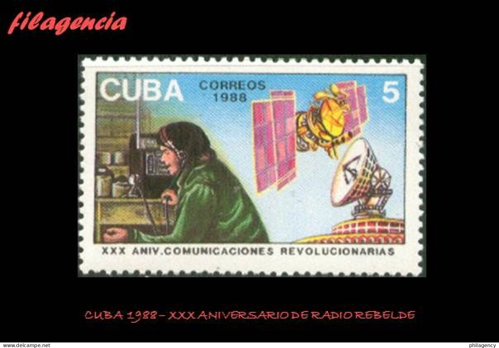 CUBA MINT. 1988-03 XXX ANIVERSARIO DE RADIO REBELDE. ERNESTO CHE GUEVARA - Nuevos