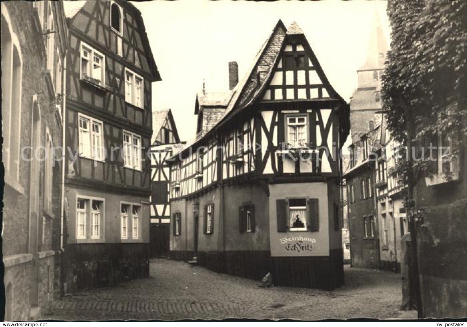 72434049 Braubach Rhein Altstadt Fachwerkhaeuser Braubach - Braubach