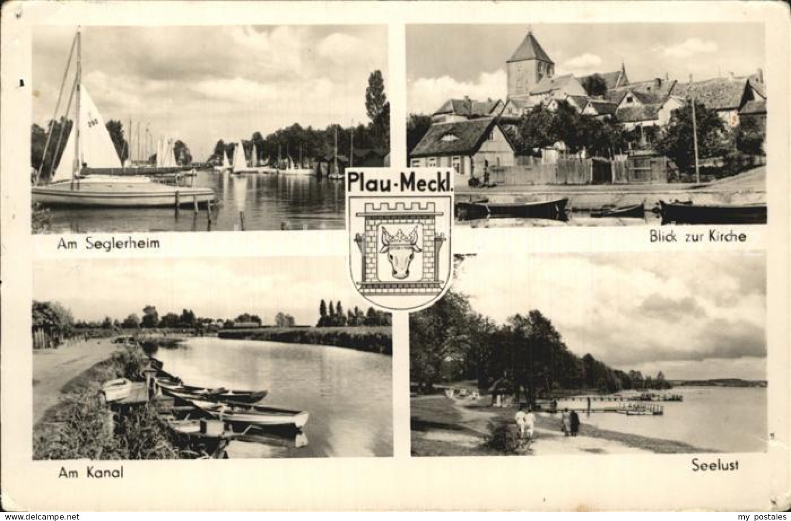 72433775 Plau Mecklenburg Seglerheim Kirche Seelust Strand Kanal Plauer See Meck - Plau