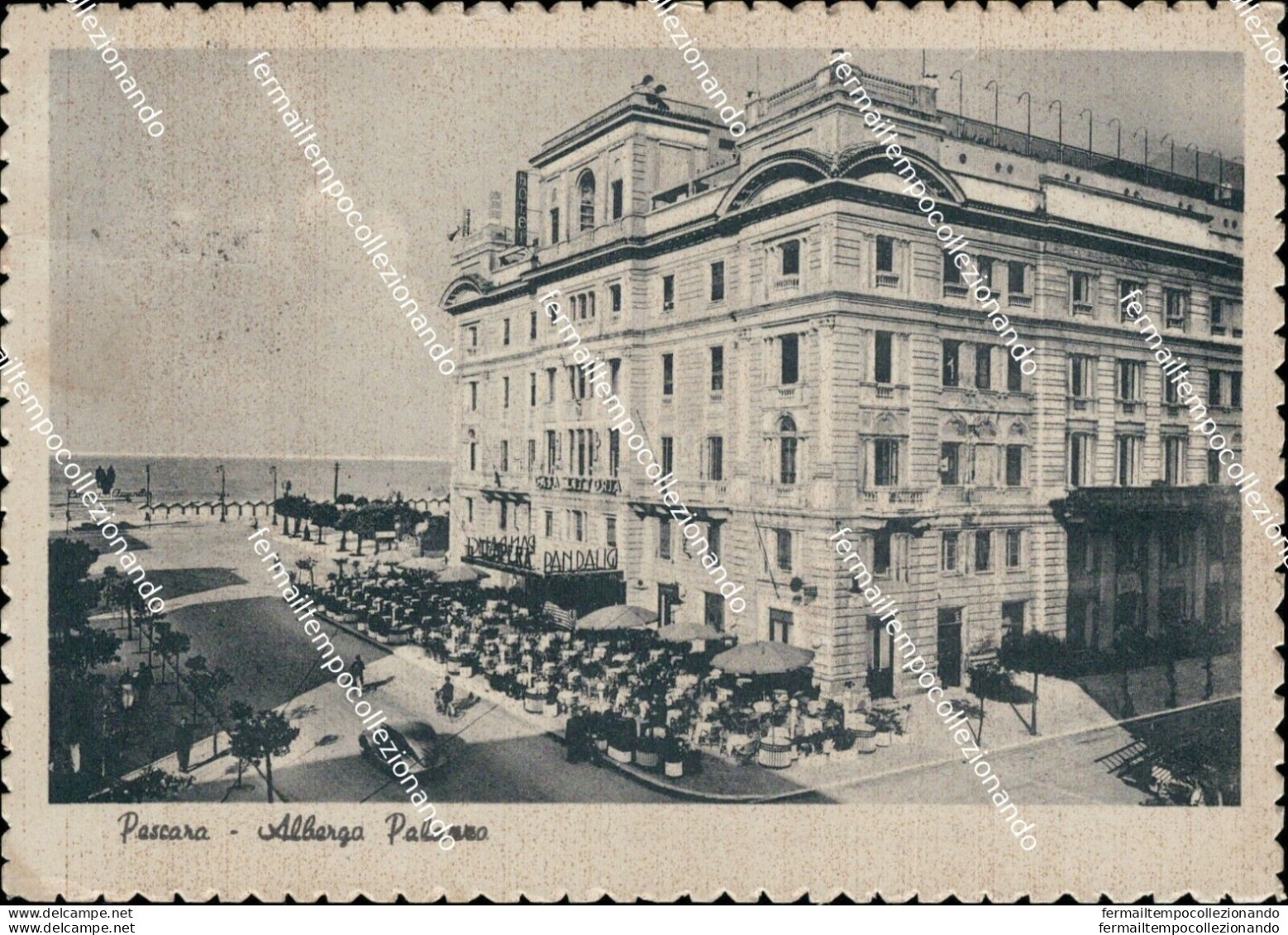 Bh430 Cartolina Pescara Citta' Albergo Palazzo - Pescara