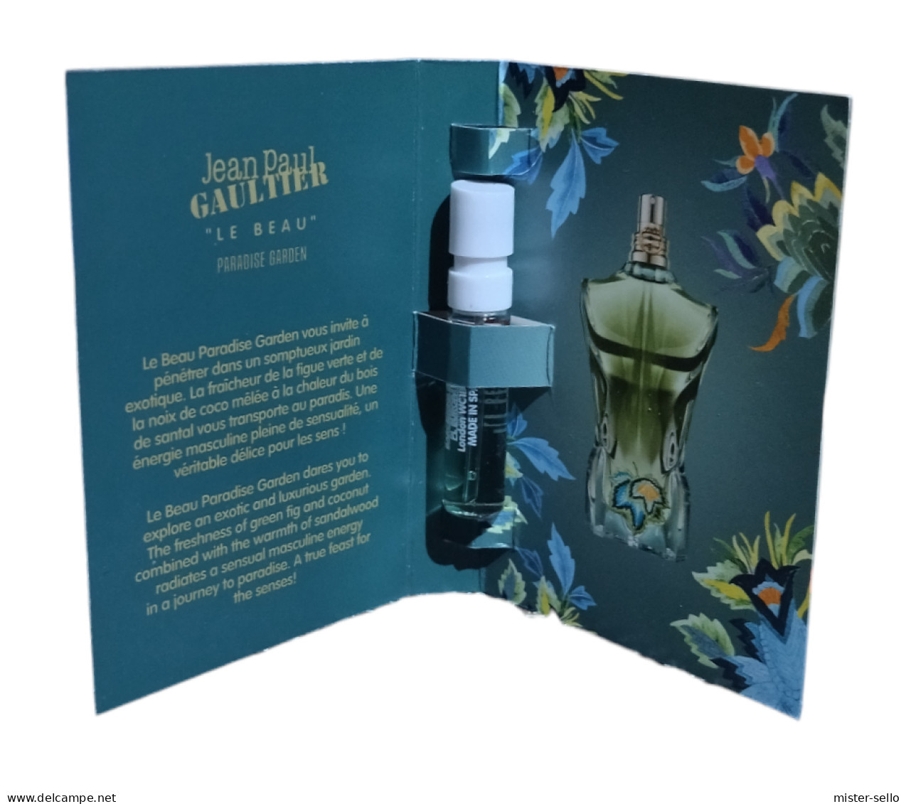 JEAN PAUL GARTIER. LE BEAU PARADISE GARDEN. MUESTRA 1.5 ML. NUEVO. - Perfume Samples (testers)