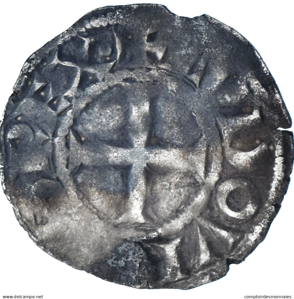 France, Louis VIII-IX, Denier Tournois, 1223-1244, Billon, TB+, Duplessy:188 - 1223-1226 Lodewijk VIII De Leeuw