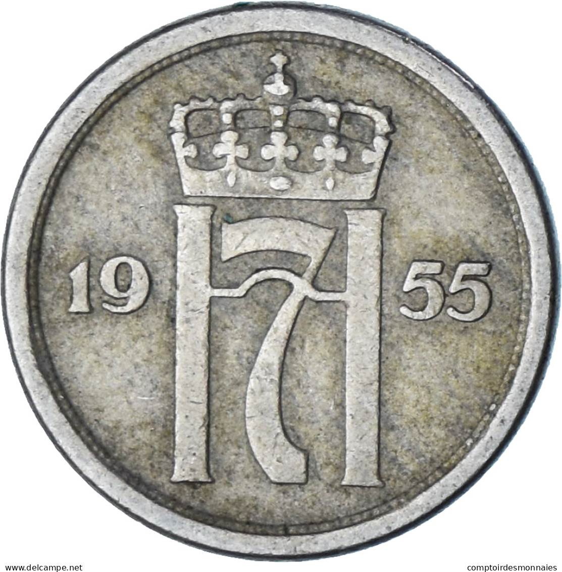 Norvège, 25 Öre, 1955 - Noruega