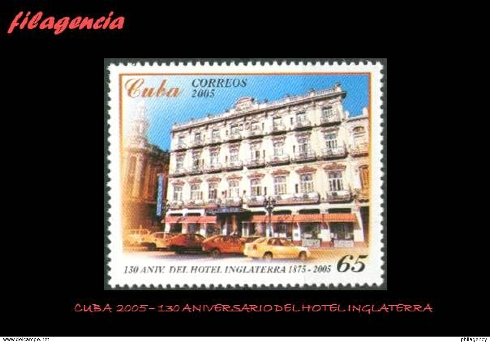 CUBA MINT. 2005-37 130 AÑOS DEL HOTEL INGLATERRA EN LA HABANA - Nuevos