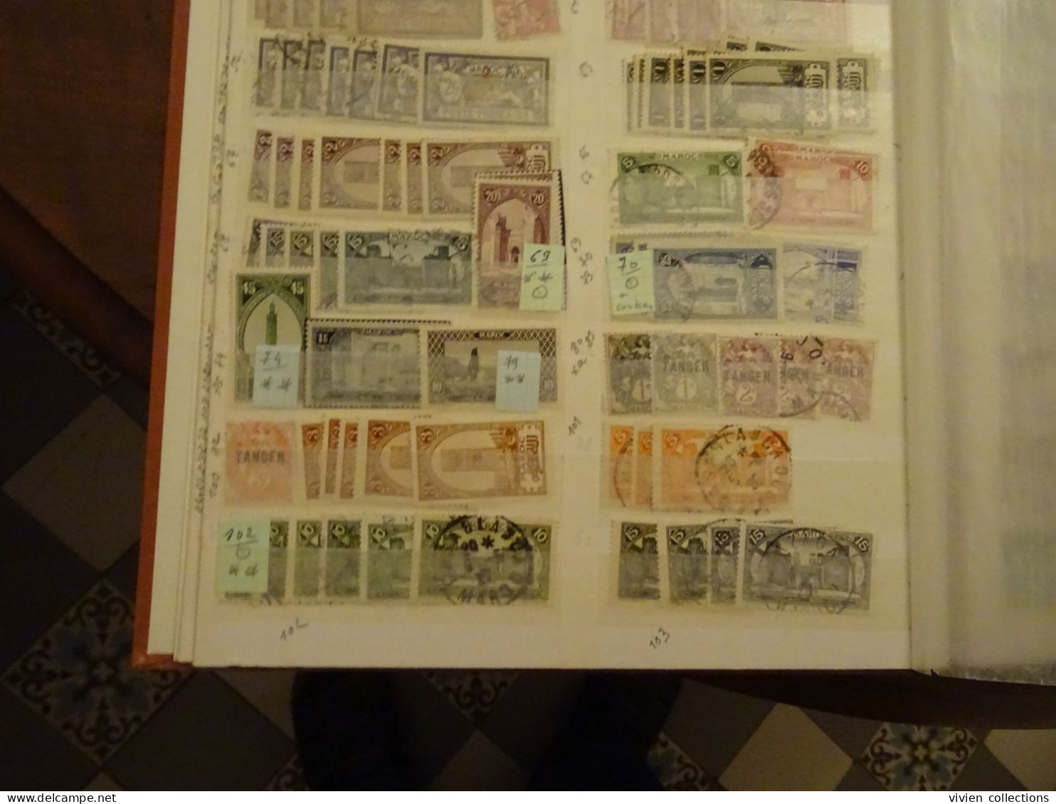 Collection colonies Algérie Maroc Tunisie complet (très rares manques) cote 10 000 € + classeurs doubles et indépendance