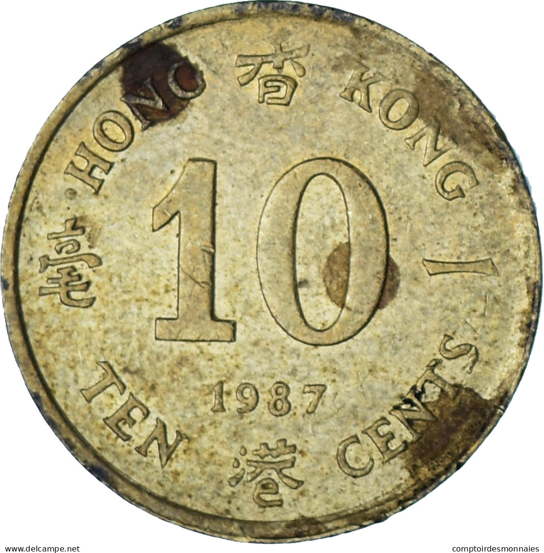 Hong Kong, 10 Cents, 1987 - Hong Kong