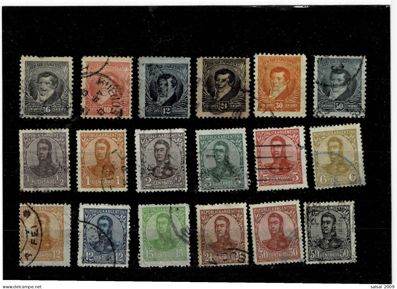 ARGENTINA ,18 Pezzi Usati ,qualita Buona - Used Stamps