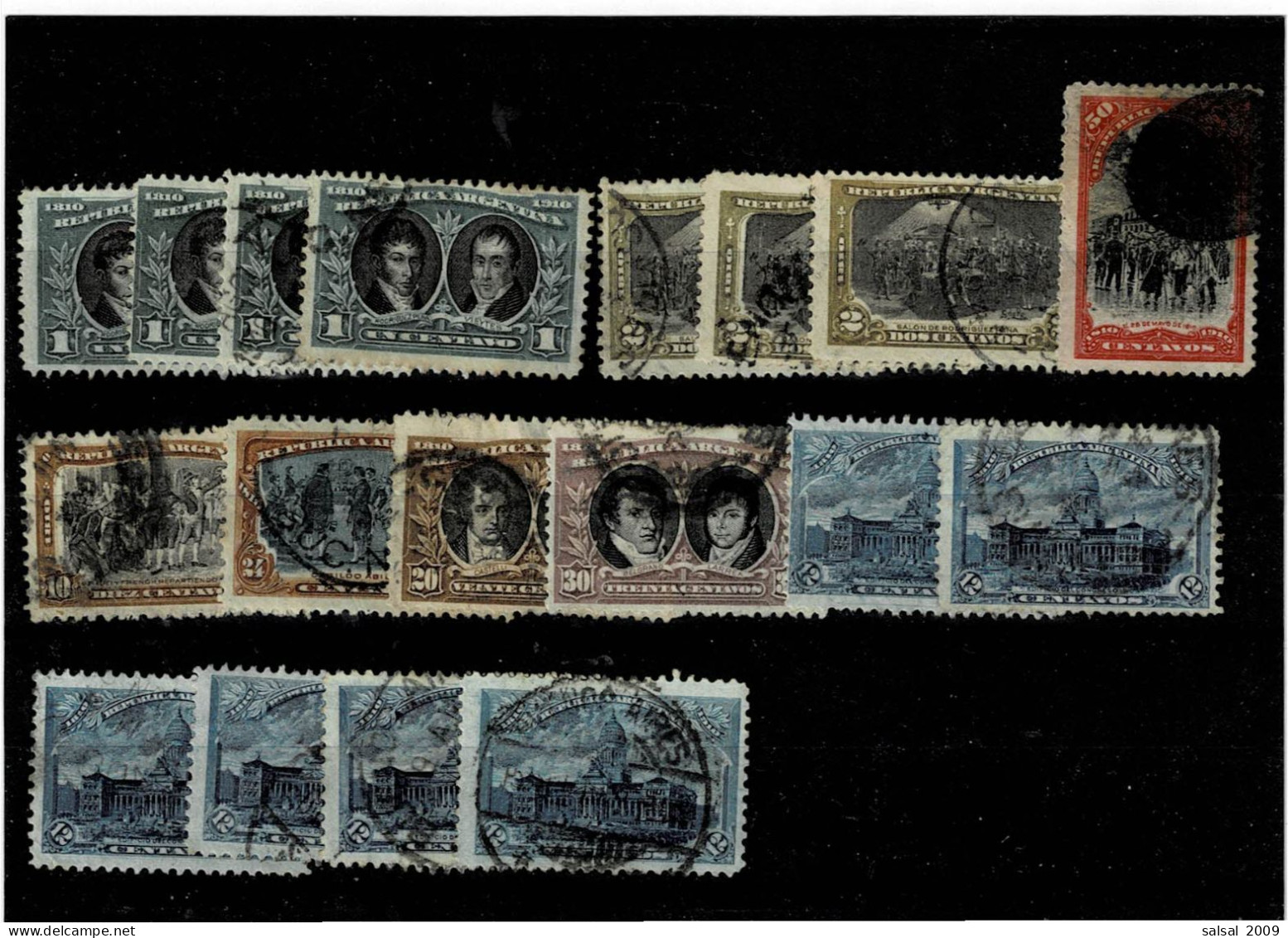 ARGENTINA ,18 Pezzi Usati ,qualita Buona - Used Stamps