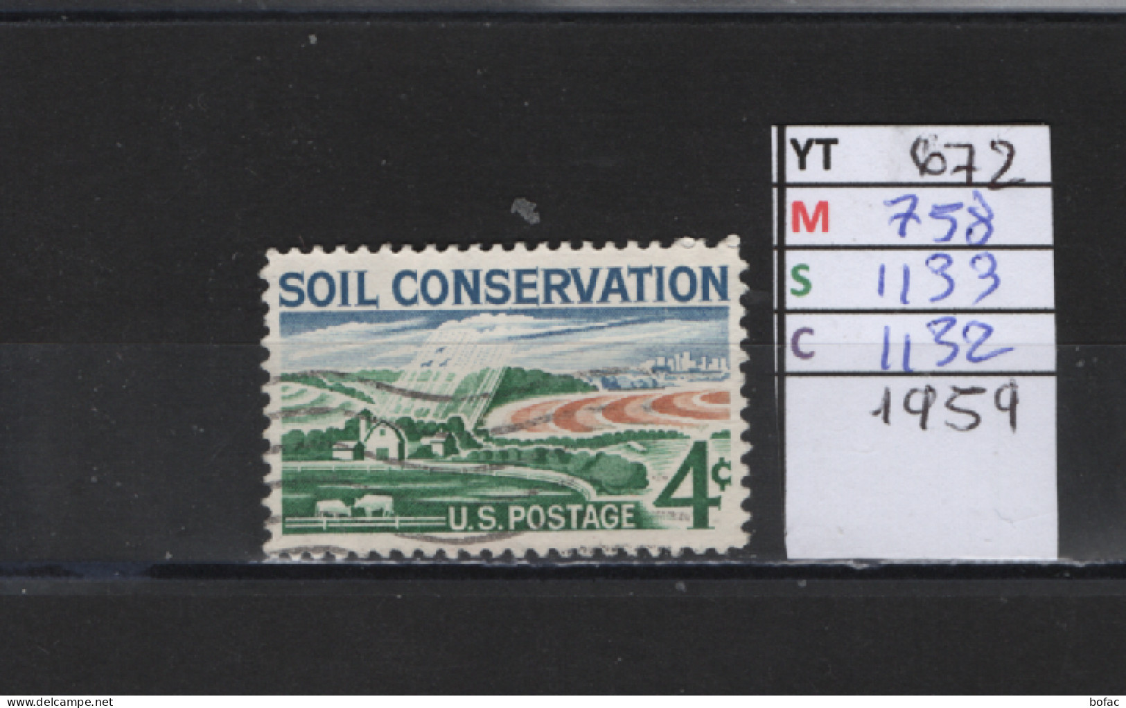 PRIX FIXE Obl 672 YT 758 MIC 1133 SCO 1132 GIB Soil Conservation 1959  58A/08 - Used Stamps