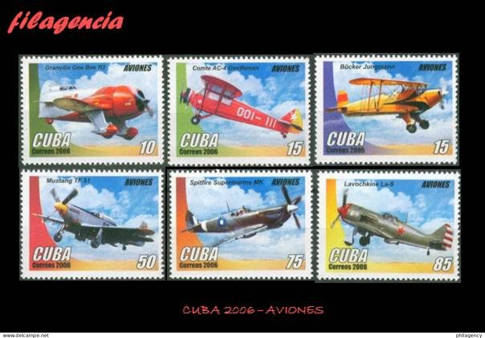 CUBA MINT. 2006-17 HISTORIA DE LA AVIACIÓN - Nuevos