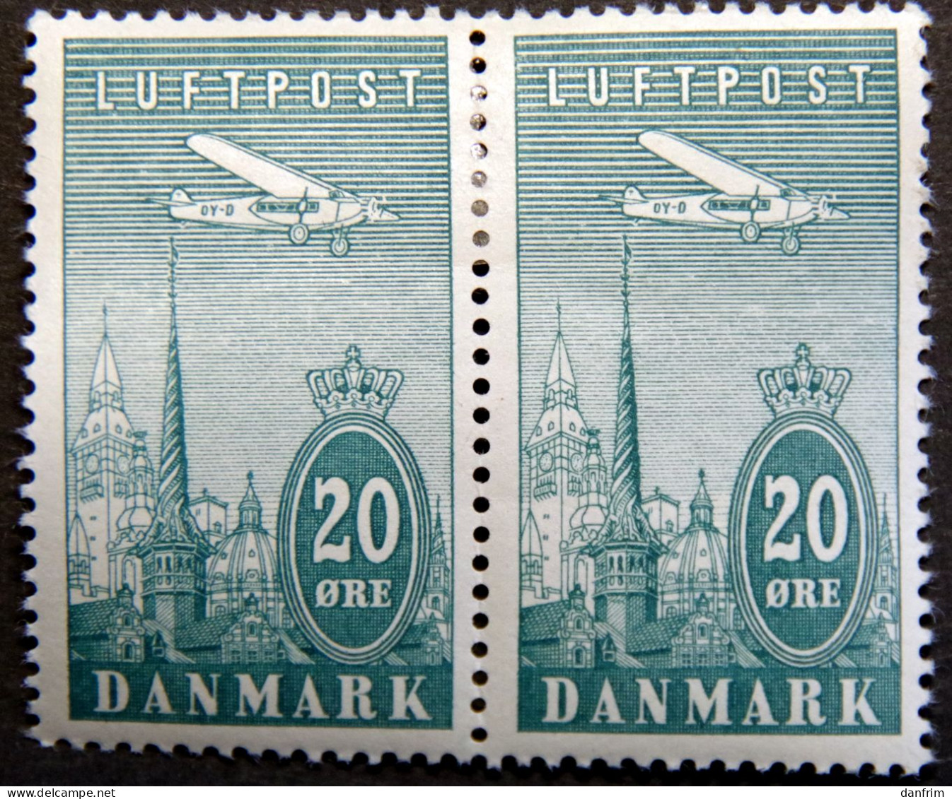 Denmark 1934  MiNr.219 MH (**)  Airmail  (lot H 2522 ) - Ongebruikt