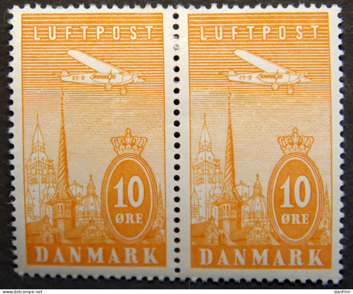 Denmark 1934  MiNr.217 MH (**)  Airmail  (lot H 2518 ) - Ongebruikt