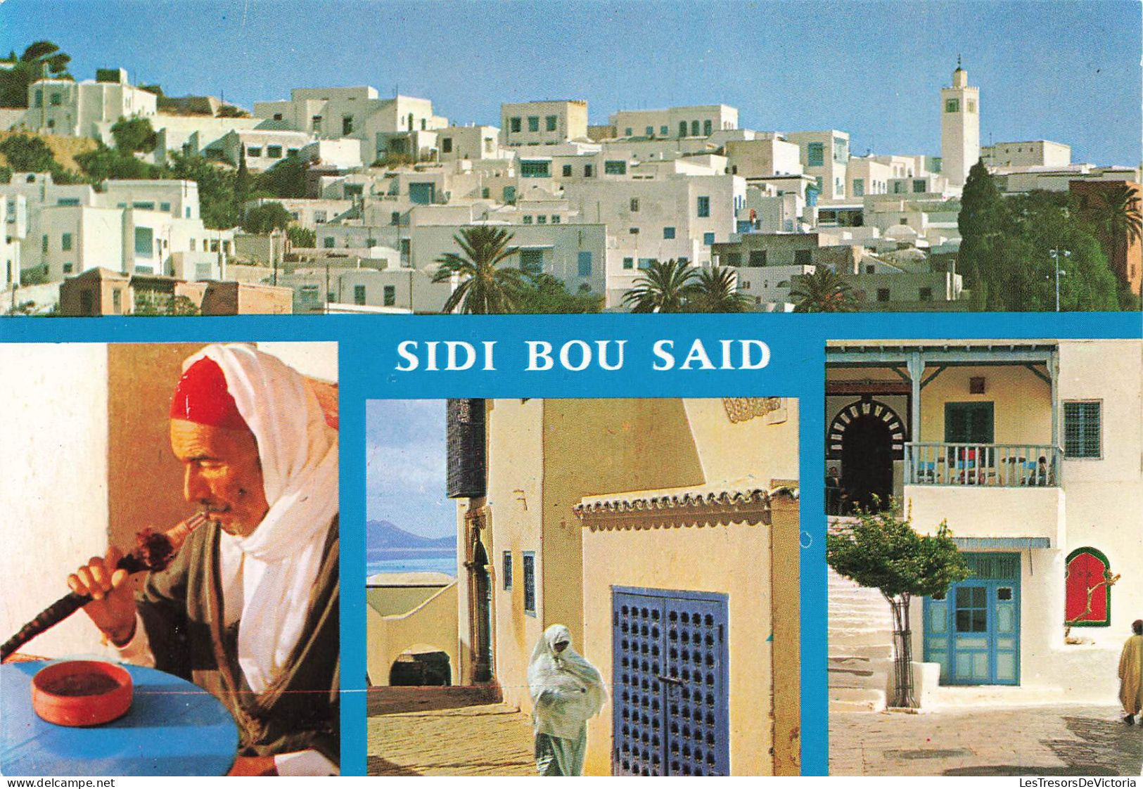 TUNISIE - Sidi Bou Said - Multivues - Colorisé -  Carte Postale - Tunesië