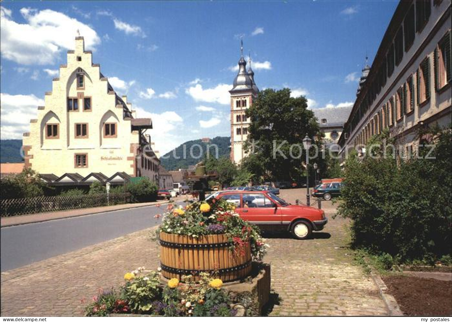 72432695 Amorbach Miltenberg Schlossmuehle Und Abteikirche  - Amorbach