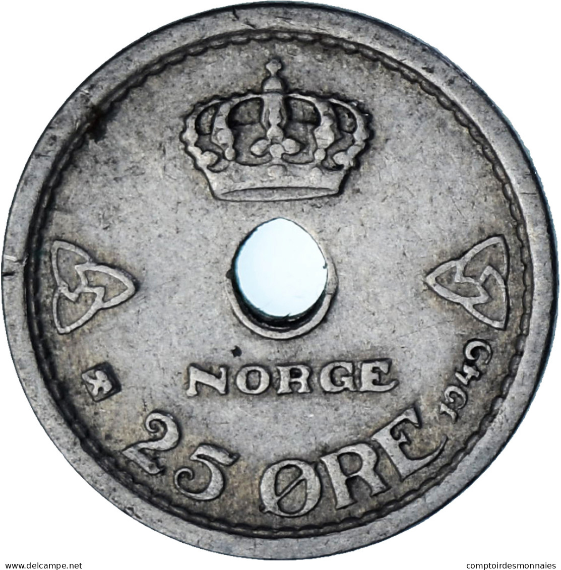 Norvège, 25 Öre, 1949 - Norvegia