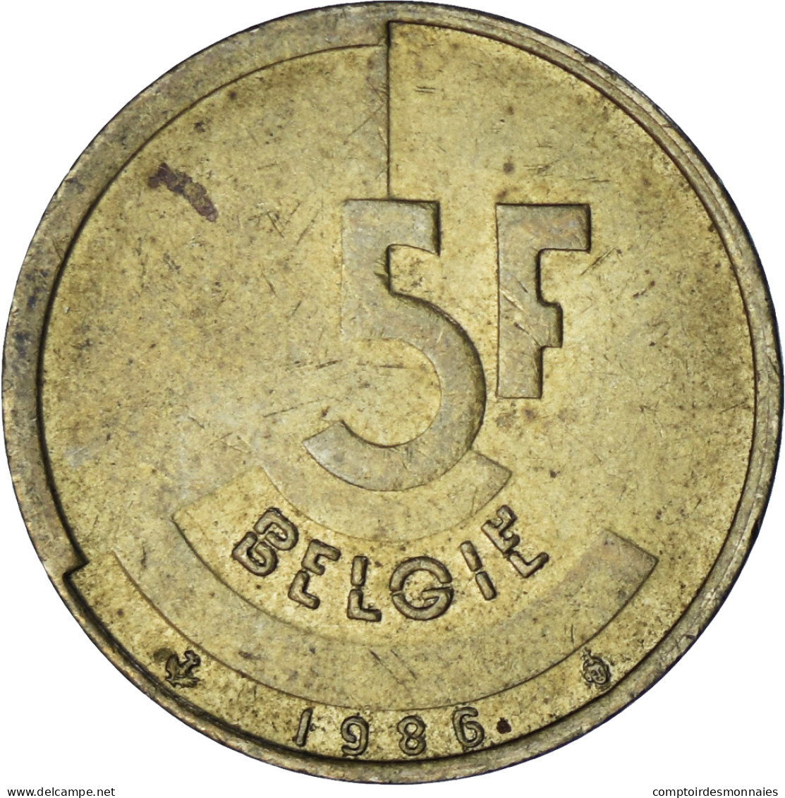 Belgique, 5 Francs, 1986 - 5 Francs