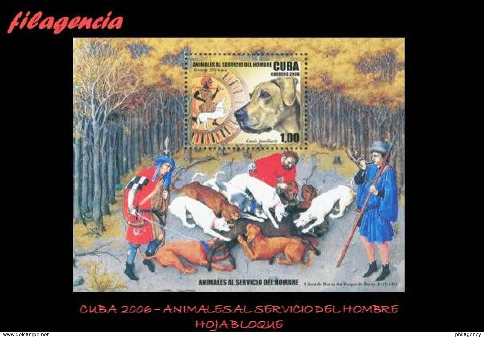 CUBA MINT. 2006-24 ANIMALES AL SERVICIO DEL HOMBRE. HOJA BLOQUE - Nuevos