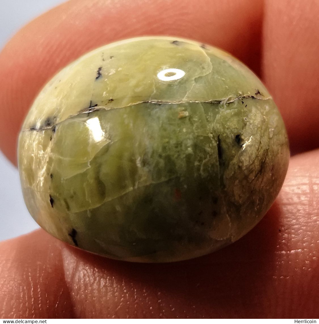 Opale Opaque Africaine: 27.67 Carats | Cabochon Ovale | Brun/Vert - Opale