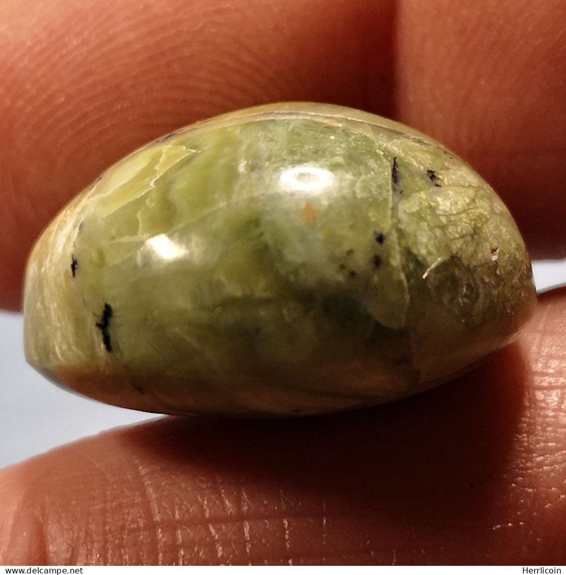 Opale Opaque Africaine: 27.67 Carats | Cabochon Ovale | Brun/Vert - Opale