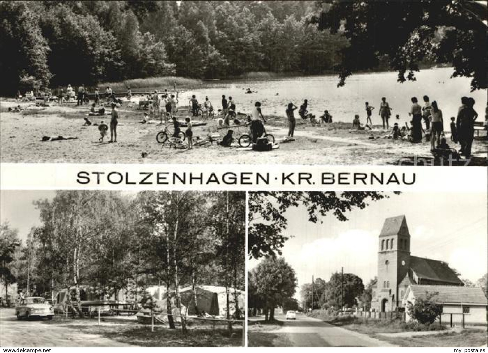 72429898 Stolzenhagen Wandlitz Strandpartie Camping Kirche Wandlitz - Wandlitz