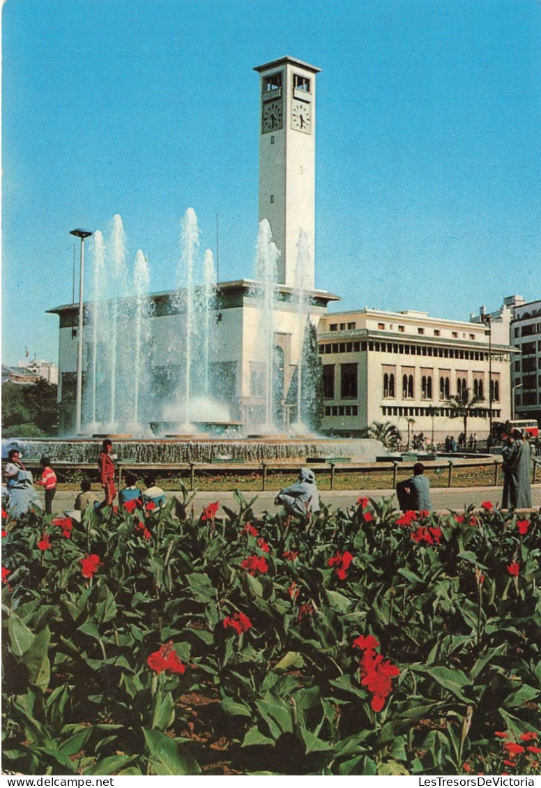 MAROC - Casablanca - Fontaine Lumineuse Et Musicale - Place Des Nations Unies - Colorisé - Carte Postale - Casablanca