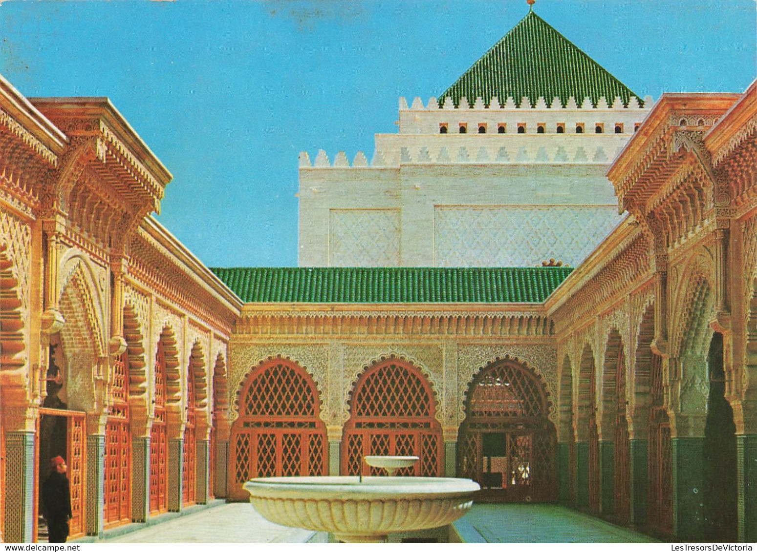 MAROC - Rabat - Le Mausolée Mohammed V - Grande Cour Intérieur De La Mosquée - Colorisé - Carte Postale Ancienne - Rabat