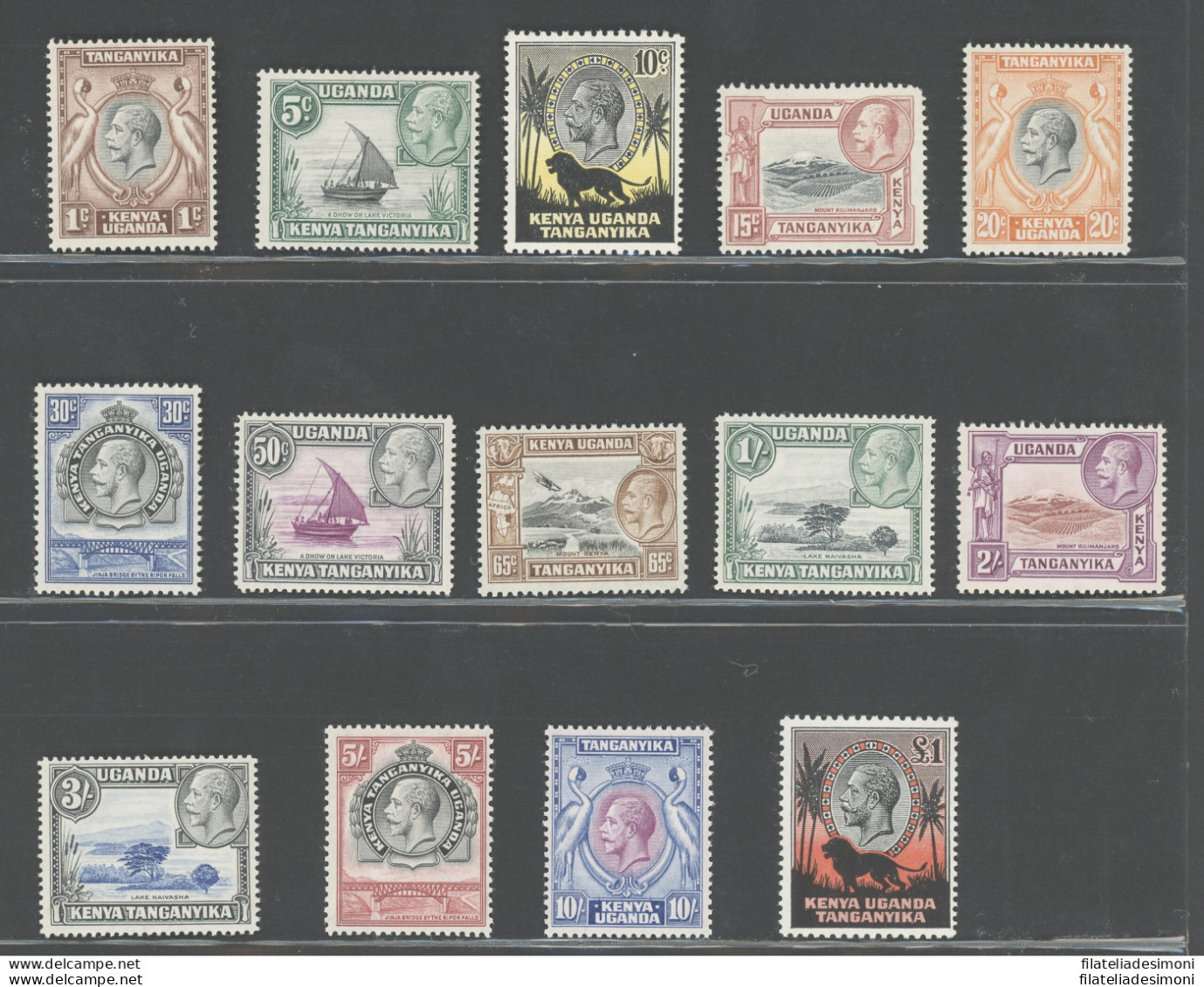 1935-37 Tanganyika - Stanley Gibbons N. 110-23 - Giorgio V - 14 Valori - Serie Completa - MNH** - Autres & Non Classés