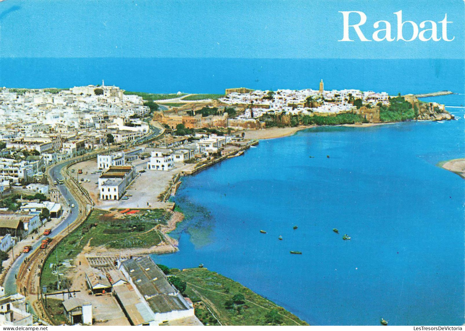 MAROC - Rabat - Vue Aérienne De L'Oued Bou Regreg Et La Kasbah Des Oudaïas - Colorisé - Carte Postale - Rabat