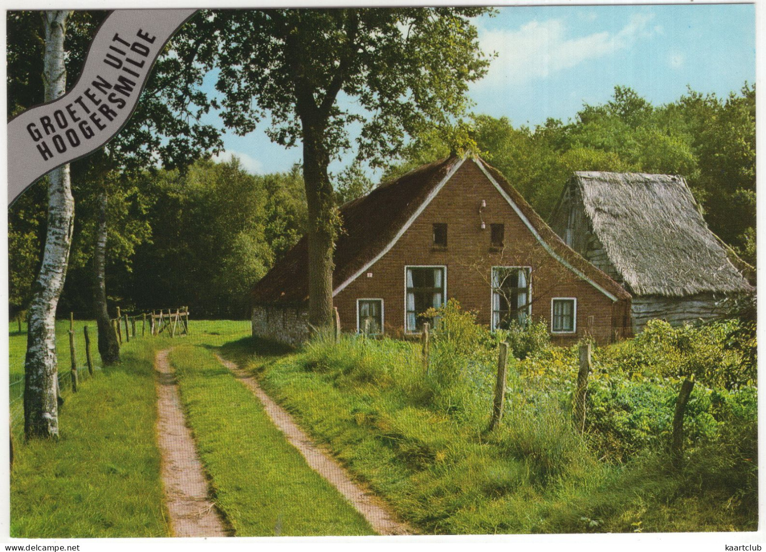 Groeten Uit Hoogersmilde - (Drenthe, Nederland/Holland) - Boerderijtje Aan Onverharde Weg - Smilde