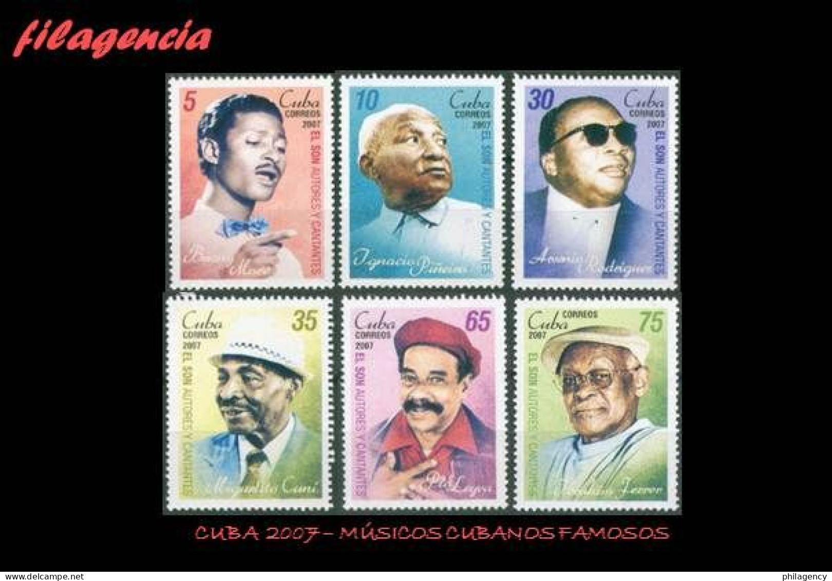 CUBA MINT. 2007-16 MÚSICOS CUBANOS FAMOSOS - Nuevos