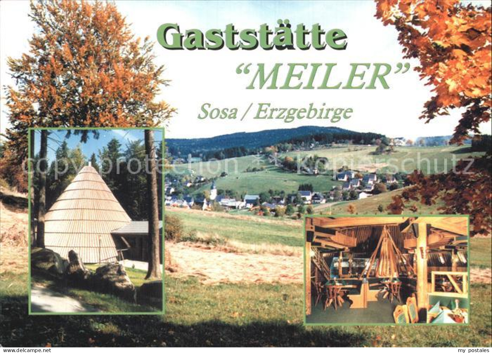 72426931 Sosa Erzgebirge Gaststaette Meiler Landschaft Herbststimmung Sosa - Sosa