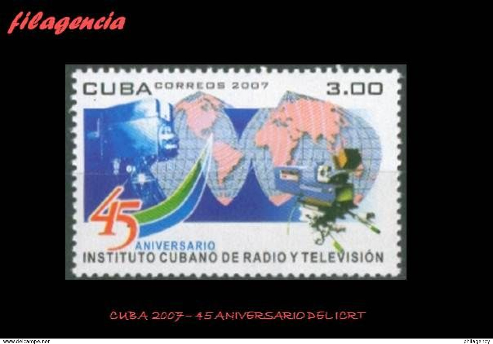 CUBA MINT. 2007-18 45 ANIVERSARIO DEL INSTITUTO CUBANO DE RADIO & TELEVISIÓN - Nuevos